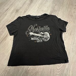 Nashville Music City Crop T-Shirt
